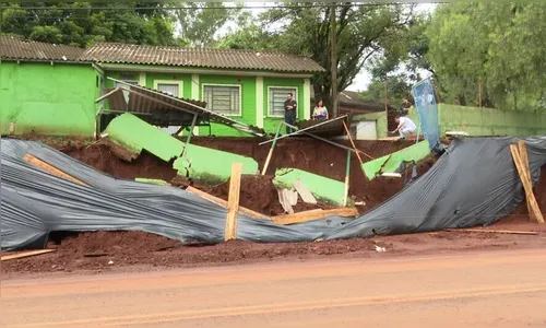 Paraná: Fortes chuvas destroem entrada de UBS em Londrina