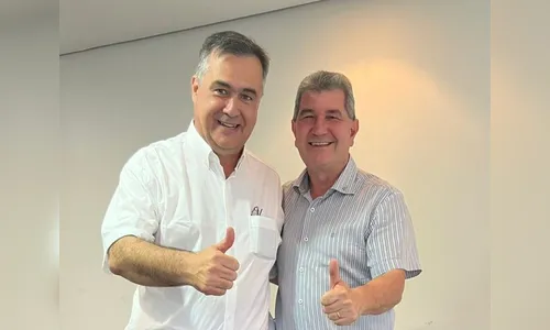 Deputado estadual Bazana com o secretário