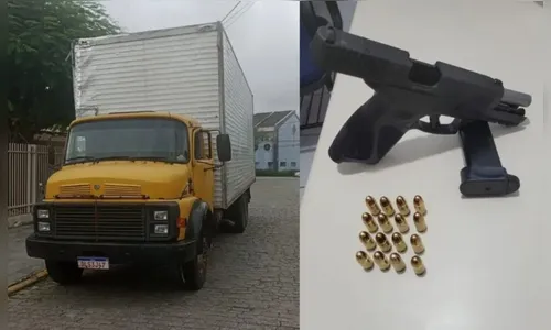 Caminhoneiro embriagado é preso com arma após diversos acidentes