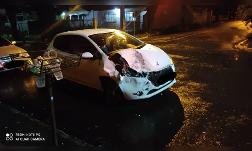 Motorista embriagado bate em carro parado e é preso em Apucarana