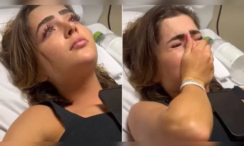 Jade Picon vai parar no hospital e chora em vídeo: 'Tenho pavor'
