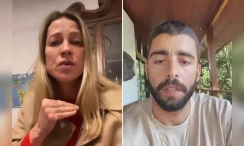 Luana Piovani e o ex-marido Pedro Scooby