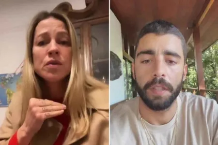 Luana Piovani e o ex-marido Pedro Scooby