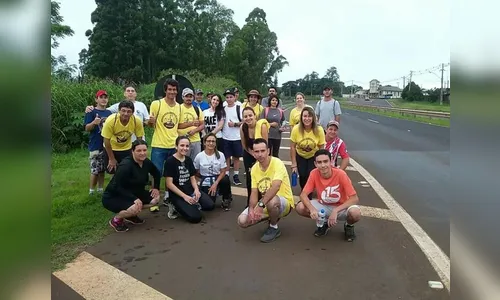 Vai na Fé: grupo de Califórnia segue a pé para 4ª Romaria em Apucarana