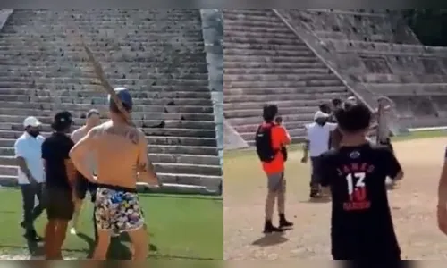 Vídeo: Turista leva paulada na cabeça após cometer erro grave