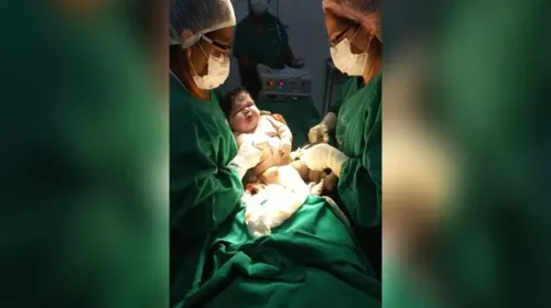 O "bebê gigante" nasceu na última quarta-feira (18)