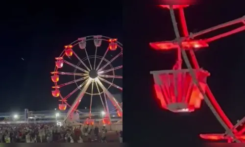 Vídeo: casal é flagrado tendo relações íntimas em roda-gigante, no RJ