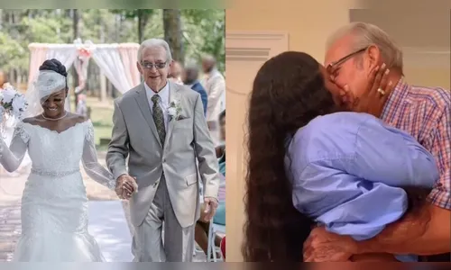 Jovem casa com idoso de 85 anos e recebe críticas: 