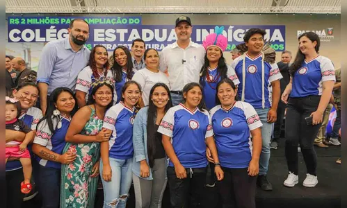 Governador inaugura obra de ampliação do colégio indígena de M. Ribas