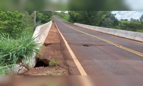 PRE interdita ponte em rodovia do Paraná após surgimento de buracos