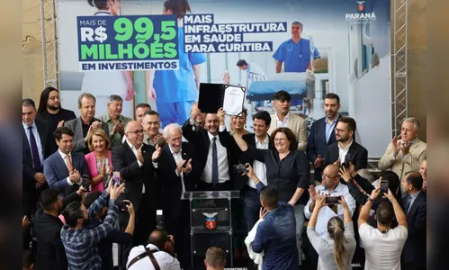 Governador formaliza investimento de R$ 99 mi para a saúde de Curitiba
