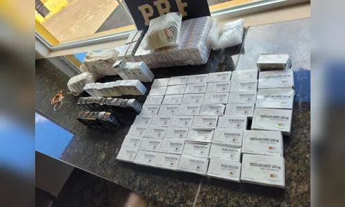PRF apreende cerca de 300 caixas de anabolizante estrangeiro no PR