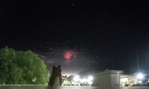 Fim do mundo? Raios vermelhos iluminam o céu de SC e assustam