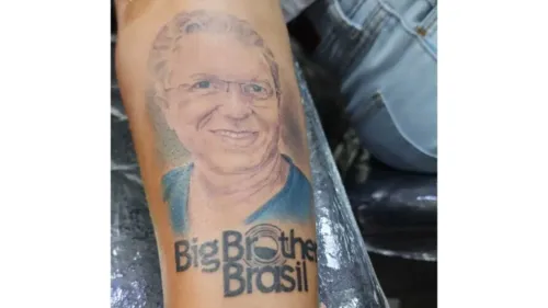 Pedagoga tatuou o rosto de Boninho