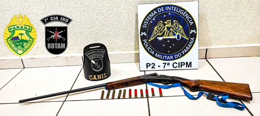 A PM também encontrou 11 munições