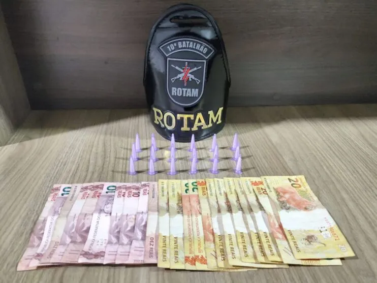 A equipe da Rotam, realizava patrulhamento pelo bairro.