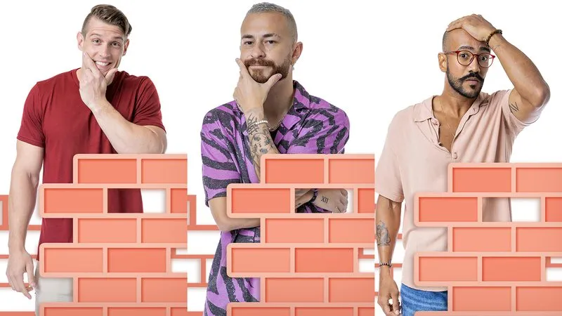 Cristian, Fred e Ricardo no paredão do BBB 23
