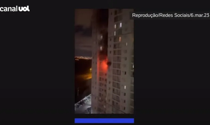 O fogo não passou para outras moradias e não há informações sobre risco estrutural na construção
