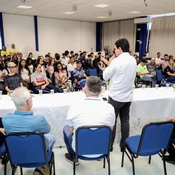 A aula  inaugural foi realizada na manhã desta segunda