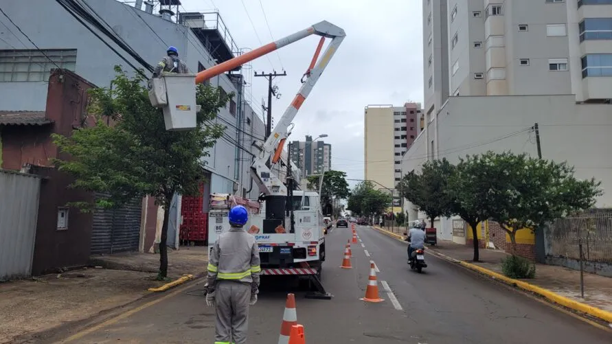 As equipes atuaram entre as Ruas Ponta Grossa e Guarapuava