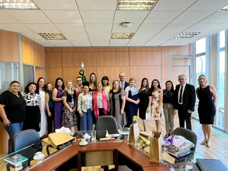 Denise Canesin, esteve em Brasília nesta segunda-feira (13), em Brasília