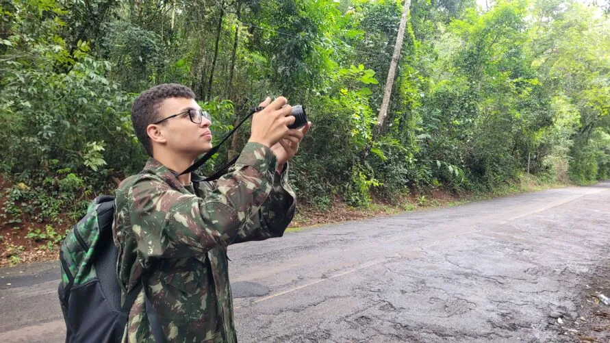 Geovane Santos de Andrade surpreende com seu conhecimento a respeito das aves