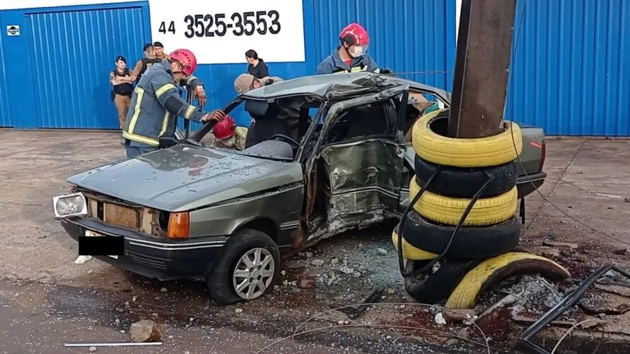 O acidente ocorreu por volta das 6h40