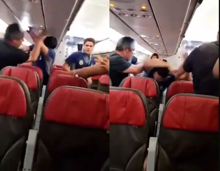 Vídeo: passageiros embriagados agridem tripulação de avião