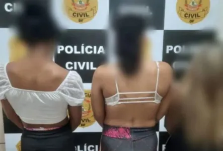 A corporação informou que elas responderão por extorsão, envolvimento com o tráfico de drogas e prostituição