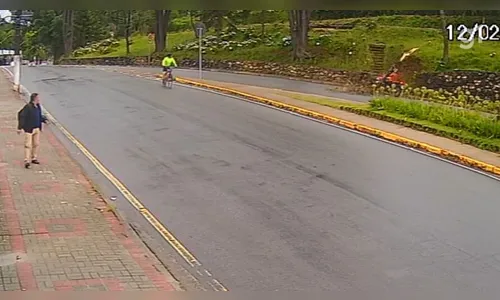 Galho de árvore despenca sobre motociclista e provoca lesão na coluna