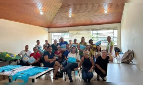 Marilândia do Sul entrega de uniforme para merendeiras da Educação