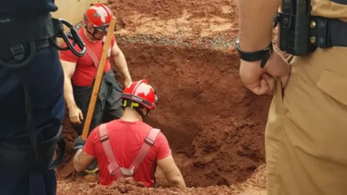 A perfuração, localizada na esquina das ruas Floresta e Pompeia, não tinha escoras