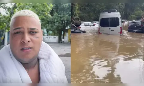 Cantor do hit 'Tubarão Te Amo' perde van em enchente