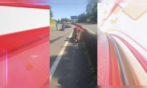 Motociclista de Apucarana sofre acidente na Serra do Cadeado