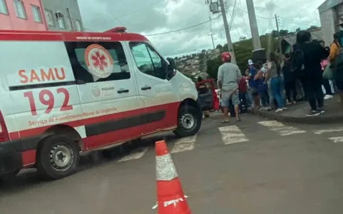 Acidente foi na tarde de sexta-feira, próximo ao Colégio Idália Rocha