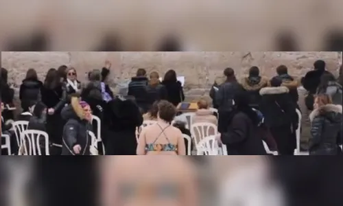 Mulher é presa após aparecer de biquíni no Muro das Lamentações