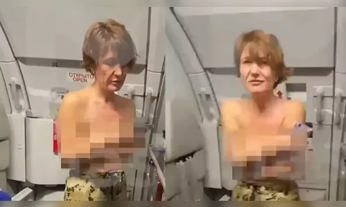 Vídeo: mulher morde aeromoça e fica nua em voo para poder fumar