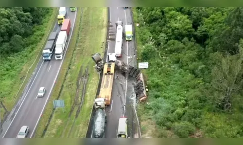 Caminhão de Apucarana está envolvido em grave acidente na BR-277