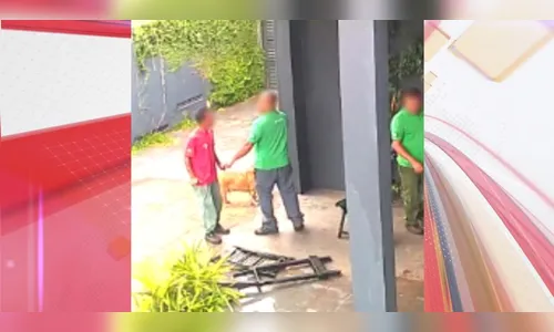 Câmera de posto flagra homem agredindo violentamente a ex-mulher; veja