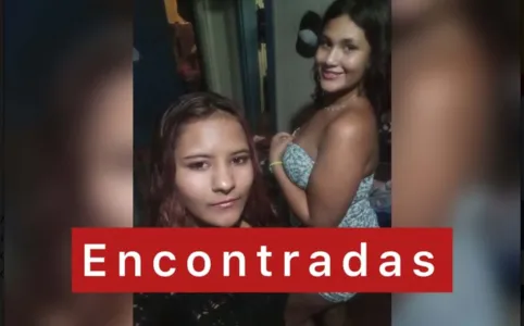 As meninas estava desaparecidas desde  último sábado