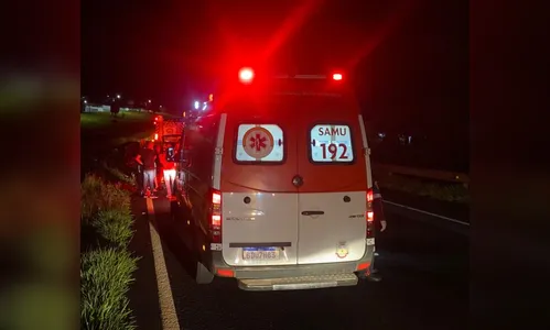 Motociclista fica em estado grave após acidente na BR-376