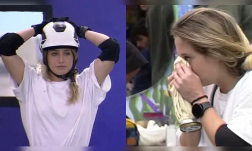 Bruna se machuca e recebe atendimento médico: “Sangrando”
