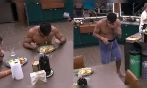 Cara de Sapato encontra bicho na comida e quase vomita; assista