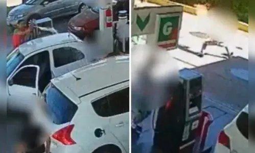 Câmera registra momento em que frentista ateia fogo em cliente; veja