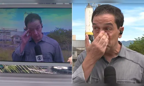 Vídeo: Repórter chora ao cobrir tragédia no litoral de São Paulo