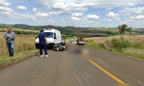 Motociclista morre em acidente entre Godoy Moreira e São João do Ivaí