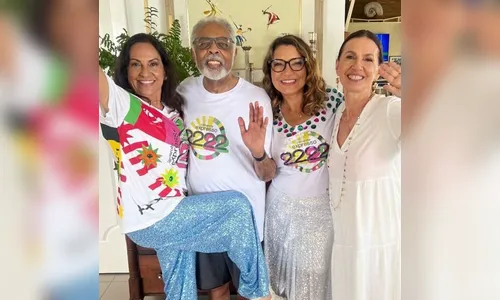 Janja curte carnaval de Salvador em camarote de Gilberto Gil