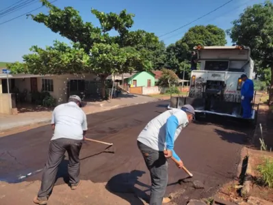 Foram aplicados 19 mil metros² de micropavimento