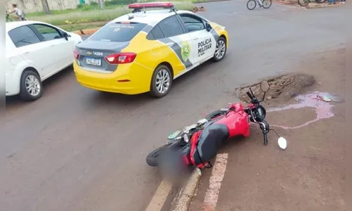 Gestante tem pé amputado após acidente entre moto e carreta no Paraná
