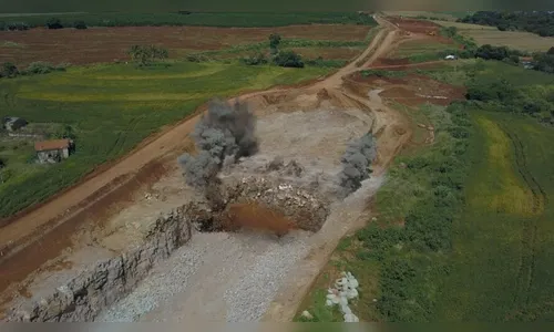 Jandaia do Sul terá detonações de rochas nesta quinta e sexta-feira